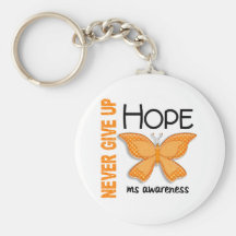 MS Never Give Up Hope Butterfly 4.1 Key Chain