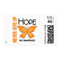 MS Never Give Up Hope Butterfly 4.1 Stamp