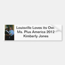 Ms. Plus America bumper sticker