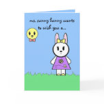 Ms. Sunny Bunny Birthday Card