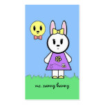 Ms. Sunny Bunny Profile Cards Business Card Template