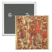 Ms. Supp. Pers.Genghis Khan and his wife Pinback Buttons