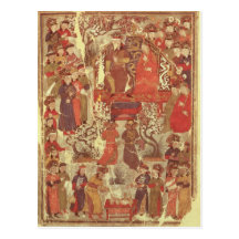 Ms. Supp. Pers.Genghis Khan and his wife Postcards