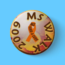 MS WALK 2009 Button