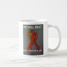 MS, WE WILL BEAT, BREAST CANCER & MS MUGS