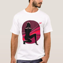 Ms.X new logo LARGE front t-shirts