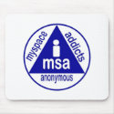 MSA: MySpace Addicts Anonymous mousepad