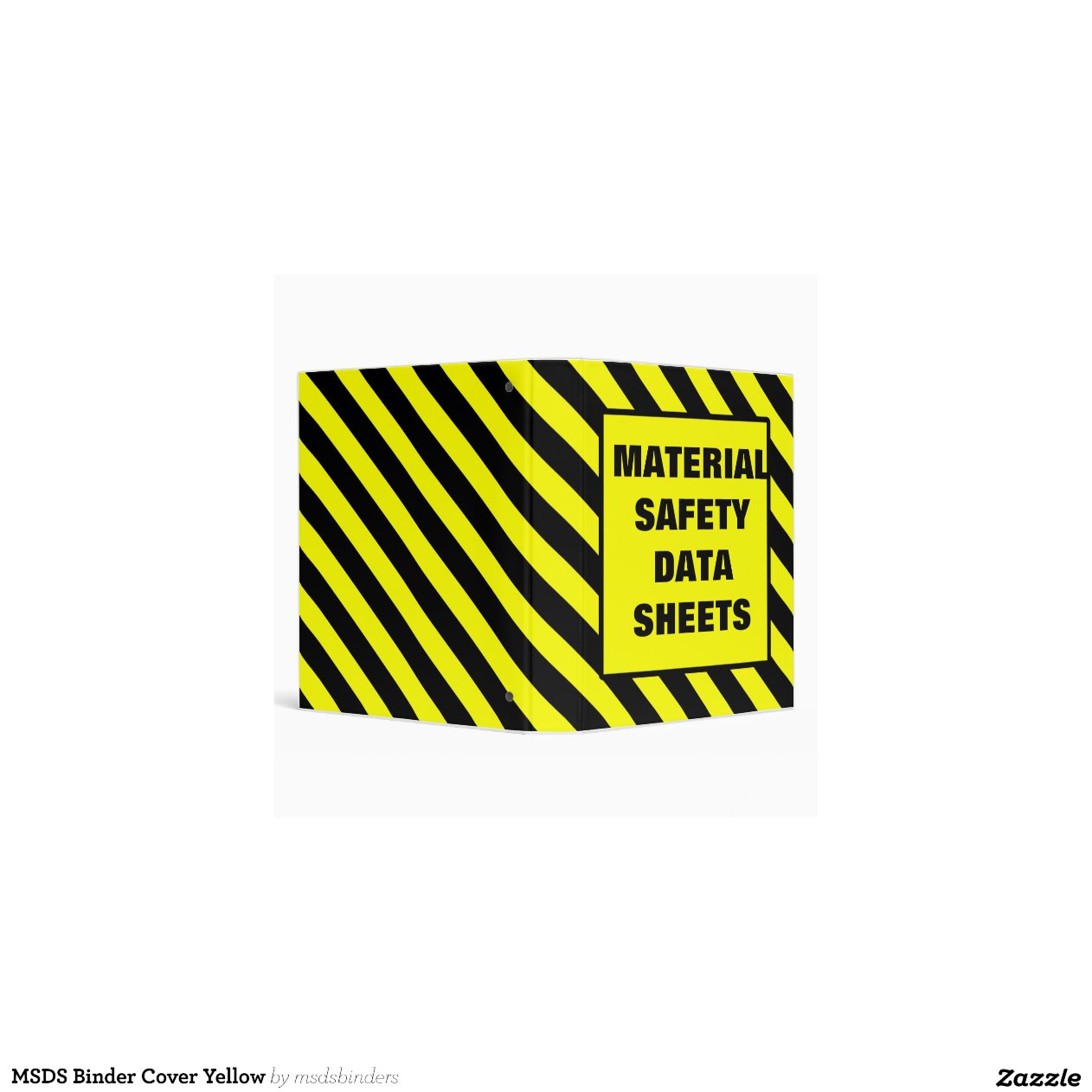 MSDS Binder Cover Yellow | Zazzle