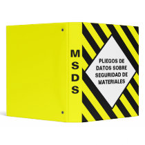 MSDS Binders in Spanish