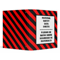 MSDS English Spanish Red Binder by msdsbinders MSDS English Spanish Red Binder