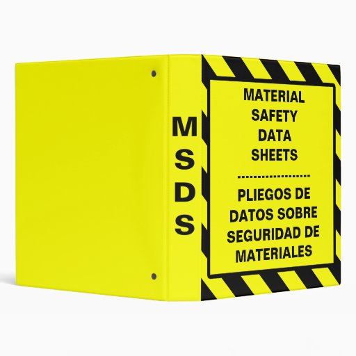 MSDS OSHA Binder Zazzle