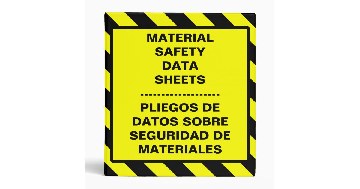 MSDS OSHA Binder Zazzle