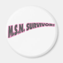 MSN Survivor In Pink Refrigerator Magnet