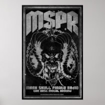 MSPR - Mark Skull Pirate Radio - Skull of DEATH posters