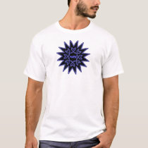 MStar, neon blue front, purple green fade back t-shirts by mrboma MStar, neon blue front, purple green fade back t-shirts