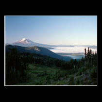 Mt Adams from the Goat Rocks Wilderness, WA postcards