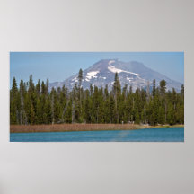 Mt Bachelor from Little Lava Lake, Oregon Print