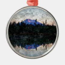 Mt Bachelor, Oregon, at Dawn Ornaments
