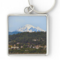 Mt Baker From The Bay Key Chain