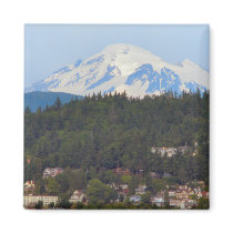 Mt Baker From The Bay Refrigerator Magnets