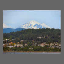 Mt Baker From The Bay posters