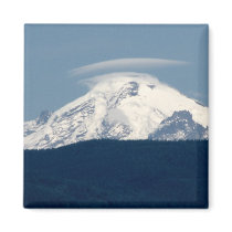 Mt Baker With Cloud Refrigerator Magnet