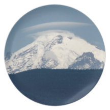 Mt Baker With Cloud Plate