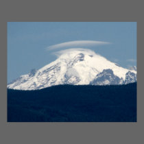 Mt Baker With Cloud posters