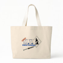 MT BLUE W/ MICROSCOPE - MEDICAL TECHNOLOGIST LAB CANVAS BAGS