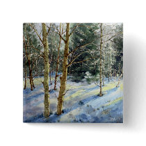 Mt Charleston trees in the snow Buttons