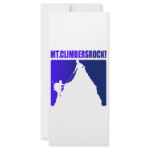 Mt. Climbers Rock! Custom Rack Card