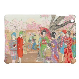 Mt Fuji and the Cherry Blossoms on Asuka Hill art iPad Mini Cover