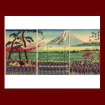 Mt. Fuji circa 1860's postcards