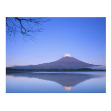 Mt. Fuji from Motosu Lake, Yamanashi, Japan Postcard