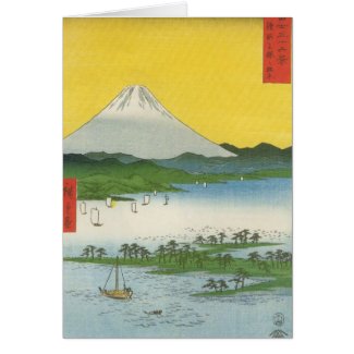 Mt. Fuji in Japan circa 1800's card