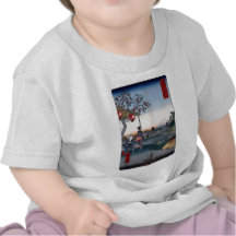 Mt. Fuji Viewed from a Teahouse c. 1800s Japan T Shirt
