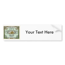 Mt. Fuji Vintage Japanese Silk Label Bumper Stickers