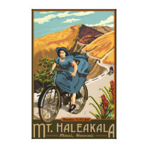 Mt. Haleakala Bicycle Rides Hawaii Canvas Prints