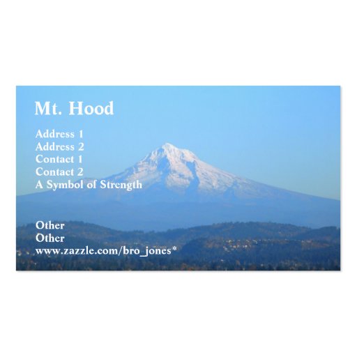 Mt. Hood Business Card Templates