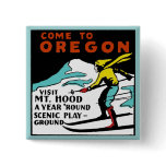 Mt. HOOD OREGON - Vintage Travel buttons