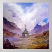Mt Kailash Stupa Tibet by Lynda Vugler Posters
