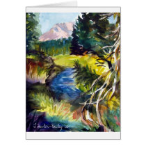 Mt. Lassen Summer by T. Fowler-Bailey cards by gottapaint Mt. Lassen Summer by T. Fowler-Bailey cards