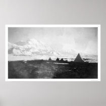 Mt. McKinley Alaska Camp 1912 Print