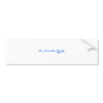 Mt. Mcsauba Beach Michigan Classic Design Bumper Sticker