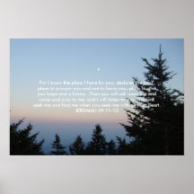 Mt. Mitchell North Carolina - JEREMIAH 29:11-13 Posters