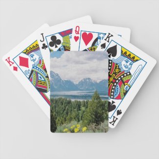 Mt. Moran and Jackson Lake Bicycle Playing Cards