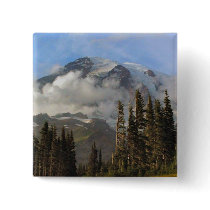 Mt Rainier Pinback Button