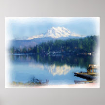 Mt. Rainier Mirror Poster