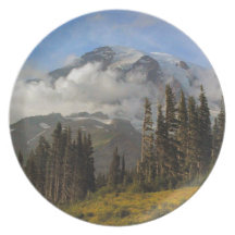 Mt Rainier Party Plates