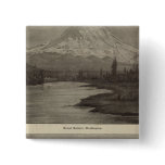 Mt Rainier Steilacoom Beach Pinback Button